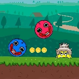 Blue and Red Ball